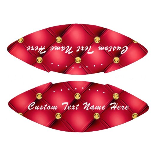 金ゴールドレッドダイヤモンドタフテカスタムッド文字サッカーギフト アメリカンフットボール (パネル)