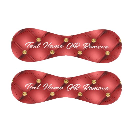 金ゴールドレッドダイヤモンドタフテッドレザー文字名野球 野球ボール (パネル)