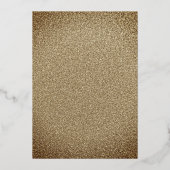 金ゴールドレッドドレスフローラ蝶キンセアニェラ 箔招待状 (裏面)