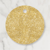 金ゴールドレッドファミリーメリークリスマスグリッター フェイバータグ (裏面)