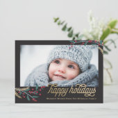 金ゴールドレッドベリーフレーム |おめでとう シーズンカード (スタンド正面)