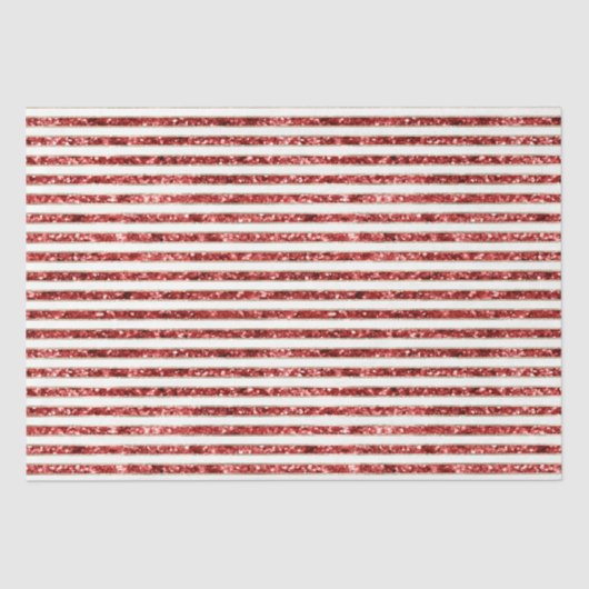 金ゴールドレッドホワイトグリッターストライプクリスマス 薄葉紙 (正面)