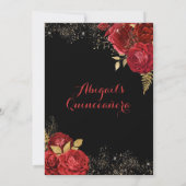 金ゴールドレッドローゼスティレットフローラキンセアニラ 招待状 (裏面)