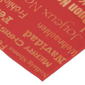 金ゴールドレッ数々のドランゲージメリークリスマス ショートテーブルランナー (コーナー)