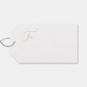 金ゴールドレトロボホミニマリストクリスマス ギフトタグ (裏面横)