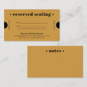 金ゴールドレトロ予約座歯科 予約カード (正面/裏面)