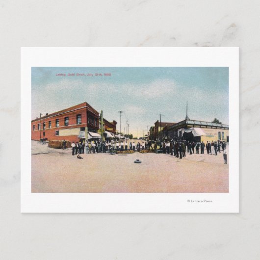 金ゴールドレンガ敷設シーンスノホミシュ, WA ポストカード (正面)