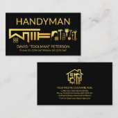 金ゴールドレンチ屋上ホーム修理ツール 名刺 (正面/裏面)