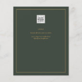 金ゴールドレースエメラルドグリーンベビーシャワー チラシ (裏面)