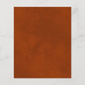 金ゴールドレースオレンジウェディングレセプションバジェット招待状 (裏面)