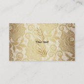 金ゴールドレースオートクチュール 名刺 (裏面)