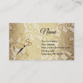 金ゴールドレースオートクチュール 名刺 (正面)