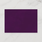 金ゴールドレースシックプラムパープル結婚ズ詳細オンライン エンクロージャーカード (裏面)