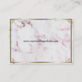 金ゴールドレース及び結婚真珠のウェブサイト エンクロージャーカード (裏面)