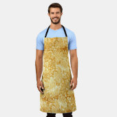 金ゴールドレース布詳細、布。 エプロン (着用した状態)