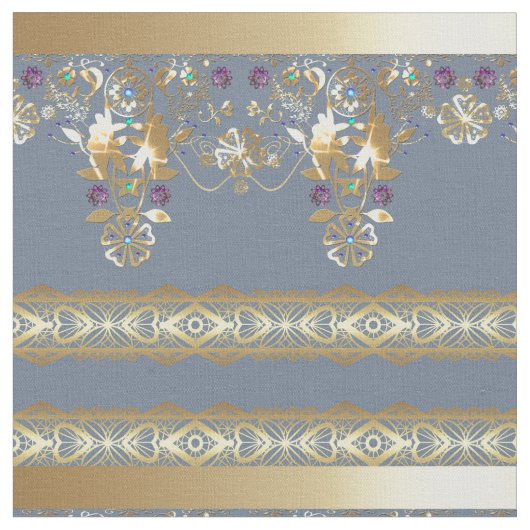 金ゴールドレース ファブリック (クローズアップ)