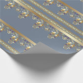 金ゴールドレース ラッピングペーパー (角)