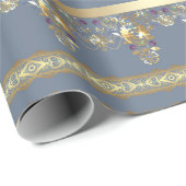 金ゴールドレース ラッピングペーパー (ロールコーナー)