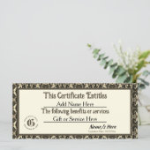 金ゴールドロイヤリティギフト券 (スタンド正面)