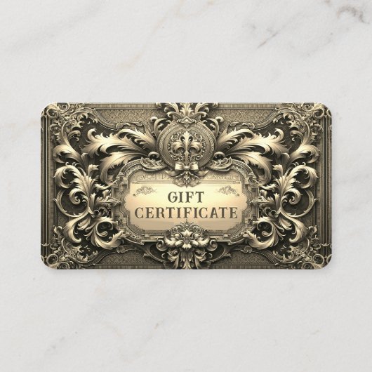 金ゴールドロイヤリティギフト券 名刺 (裏面)