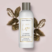 金ゴールドロエレガントゴ4 OZコスメティックボトルラベル 長方形シール