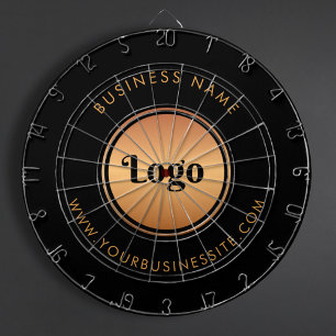 金ゴールドロゴおよびカスタム文字ビジネス会社ブランド ダーツボード