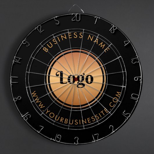 金ゴールドロゴおよびカスタム文字ビジネス会社ブランド ダーツボード