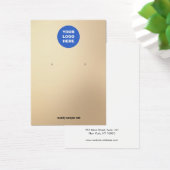 金ゴールドロゴのイヤリング表示カードの追加 (デスク)