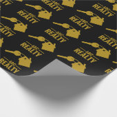 金ゴールドロゴの折り返し紙 ラッピングペーパー (角)