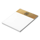 金ゴールドロゴの追加 ノートパッド (回転)