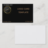 金ゴールドロゴウフィントンホース 名刺 (正面/裏面)