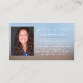 金ゴールドロゴハウス実在エステートエージェントプロフェッショナル 名刺 (裏面)