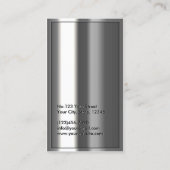 金ゴールドロゴメタリックドライバー名刺 名刺 (裏面)