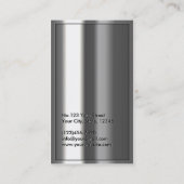 金ゴールドロゴメタリックベイカー名刺 名刺 (裏面)