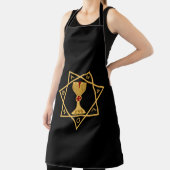 金ゴールドロゴ付きババロンのスター エプロン (インサイチュ)