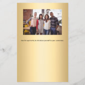 金ゴールドロゴ写真qrコード チラシ (裏面)