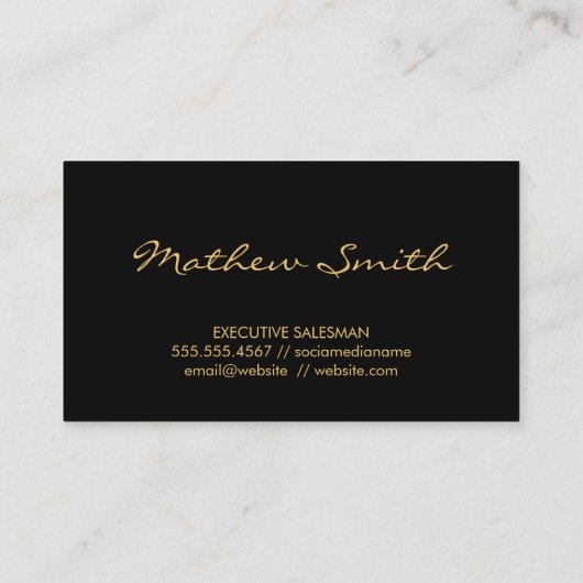 金ゴールドロゴ | 実在不動産建物 名刺 (裏面)