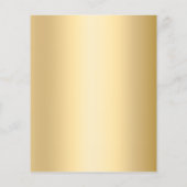 金ゴールドロゴqrコードカスタム文字 チラシ (裏面)