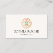 金ゴールドロゼット曼荼羅 名刺 (正面)