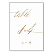 金ゴールドロマン結婚ティック書道14号 テーブルナンバー (裏面)