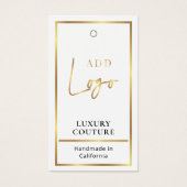 金ゴールドロモダンゴ衣料価格ラベルつるラベル (正面)