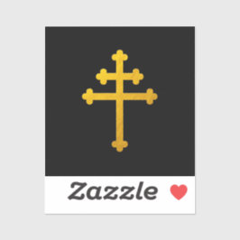 金ゴールドロレーヌクロスオンブラック/クリスチャンラージ シール