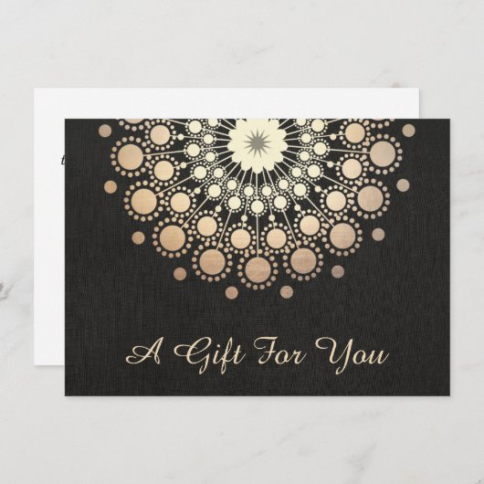 金ゴールドロータスサロン及びスパ贈与証 (正面/裏面)