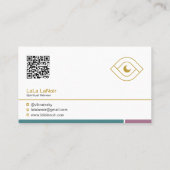 金ゴールドロータススピリットミディアム&瞑想先生 名刺 (裏面)