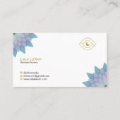 金ゴールドロータススピリットミディアム&瞑想先生 名刺 (裏面)