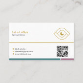 金ゴールドロータススピリットミディアム&瞑想先生 名刺 (裏面)