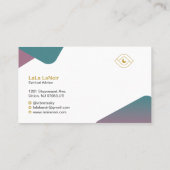 金ゴールドロータススピリットミディアム&瞑想先生 名刺 (裏面)