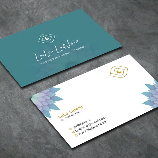 金ゴールドロータススピリットミディアム&瞑想先生 名刺