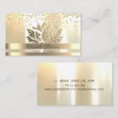 金ゴールドロータスダイヤモンド 名刺 (正面/裏面)