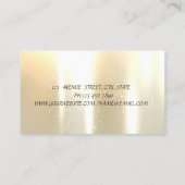 金ゴールドロータスダイヤモンド 名刺 (裏面)